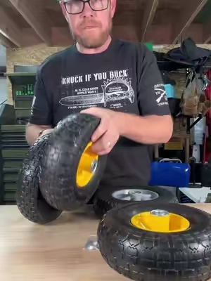 VEVOR Solid Flat Free Tires #vevor #vevorttshop #vevorsuperbrandday #flatfreetires #vevortools 