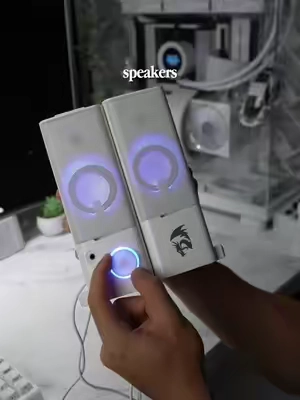 The Redragon dual speakers and soundboard #redragon #speakers #soundboard #dual #dualspeakers 
