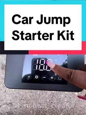Replying to @Pinky all ladies should  never leave home without this car jump starter kit #dealsforyoudays #tiktokshopmemorialday #PortableCarJumpStarter #CarJumper #JumperCables   