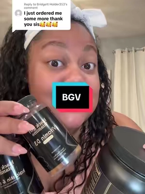 Replying to @Bridgett Holder353 girl! TELL’em!!! #hairskinnails #collagen #vitamind3k2 #blackgirlvitamins @OfficialBGV 
