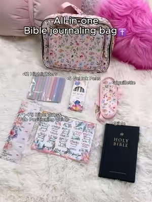 Bible study just got prettier 💗📖 #BibleStudy #BibleCover #ChristianTok #BibleJournaling #ChristianGifts