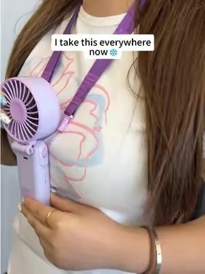 Take this everywhere-work, travel, even walking in the heat 🌞 to keep you cool no matter the weather! #diveblues #portablefan #staycool #summerwins #tiktokdealsforyoudays 