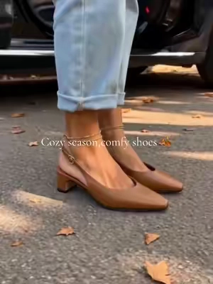 The pair I’ll wear all fall #TikTokshopbacktoschool #sohochic #chunkyheels #fallshoes #fallstyle 