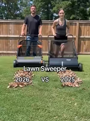 #fyp #vevor #yardwork #lawncare #sweeper 
