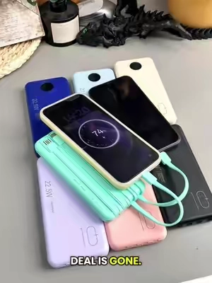 No more hunting for the right cable. One charger does it all — and fast. 🙌✨📲 #summerwins #powerbank #backtoschool #charmast #dealsforyoudays 