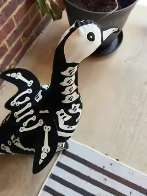 My porch goose is cooler than your porch goose 🖤 ##porchgoose##porchgooseoutfit##halloweencostume