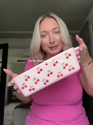 the cutest loaf pan to ever exist 🍒💕 #breadpan #loafpan #bread #breadtok 