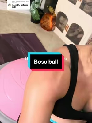 Replying to @Nancy on the Tea  @Dr. Erin Cooper  giiirrrlllll the way I just steps up my cardio and core with this boss ball! This is a serious workout @Yagud  #bosuball #balanceball #coreworkout #homeworkout #TikTokshopbacktoschool