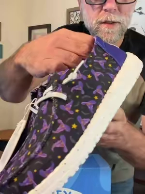 HEYDUDE Wendy Night Witch - Comfortable Slip on Halloween Shoes for Women.  ##womanshoes##halloween##spookygirl##TikTokshopbacktoschool##tiktokshopcreatorpicks@@HeyDude