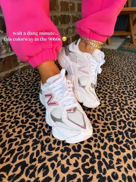 Pink, metallic, chunky… they really didn’t miss with this pair 😮‍💨💗 #newbalance9060 #womenssneakers #TikTokshopbacktoschool #walkingshoes #fallstyle 