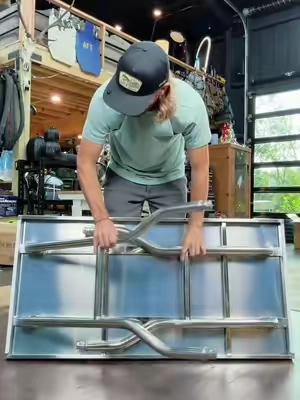 Vevor Folding Stainless Steel Commercial Prep Table #foldingtable #table #stainlesssteel #vevor #tiktokshopcreatorpicks 