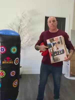 Bolsa inflable para niños jugar al boxeo con luces y música #juguetes #niños #boxeo #boxing #juegos 