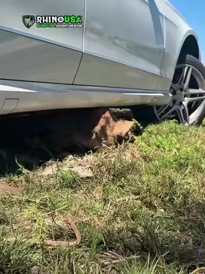 Turns out Mercedes don’t make great rock crawlers. 😂 High centered on a rock, but Wes and Curtis got ’em moving again. Who’s your first call when you’re stuck? 👇 #RHINOUSA #RecoveryGear #OffRoadRecovery #GoodKarma #CarRecovery