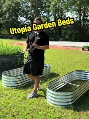 Utopia Home galvanized raised garden beds give you a dedicated space for vegetables, herbs, flowers, and backyard gardening. #summerfinds #TikTokshopbacktoschool #RaisedGardenBed #VegetableGarden #Gardening 