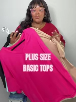 plus size basic tops #plussizebasictops #plussizebasics #apronbellyfriendly #plussizetops #plussizeoutfits 