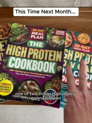 This time next month, you could still be wondering what to eat every day…  or you could already have a system.  No perfect diet required—just simple meals, more protein, and hundreds of ideas already waiting for you.  👉 Start now with the 3-book collection in TikTok Shop. Your future self might be very glad you did. #highprotein #mealprep #healthyrecipes #highproteinmeals #cookbook