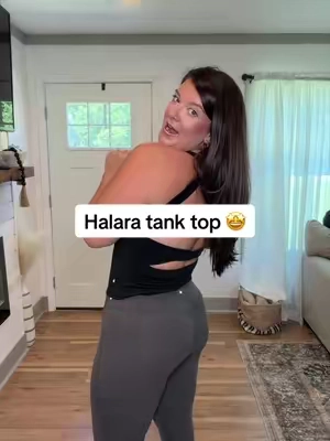 Open back and built in bra 👏 #halara #halaratanktop #builtinbra #athleticwear 