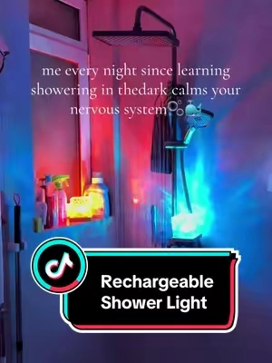 Low light showers feel healing because they remove stimulation your nervous system has been carrying all day. Less glare. Less sensory input. Less pressure to "perform." Just warm water, quiet room, and your thoughts slowing down for the first time all day.#shower #showerlight #waterprooflight #ambientlight #bathroomessentials 