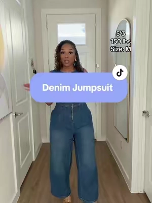 @UOOZEE USA #denimjumper #barrelpants #denimjumpsuit 