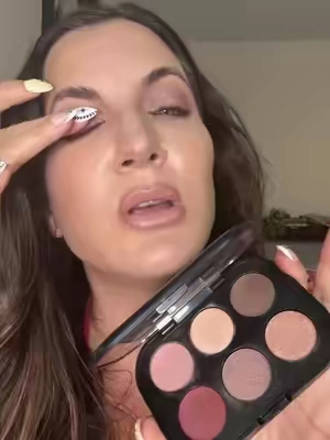 She’s viral for a reason! Honestly looks Gorgina with all eye colors, but def eye maxxing for green or hazel eyes! This Mac cosmetics connect in colour eyeshadow palette in embedded in burgundy is the perfect size and makes your eyes POP! @M.A.C Cosmetics Store @M·A·C Cosmetics #maccosmetics #MACSuperBrandDay #maceyeshadow #eyemaxxing #eyeshadowpalette 