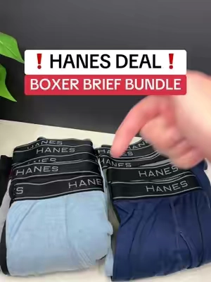 Stay cool and dry all day with Hanes #boxerbriefs 