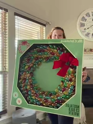 Bring on the nostalgic Christmas glow! 🎄✨ This Mr. Christmas 30” Retro C9 Bulb Wreath is packed with colorful vintage-inspired bulbs and finished with a classic red bow for the ultimate festive statement. #ChristmasDecor #MrChristmas #tiktokshopcreatorpicks  #TikTokshopbacktoschool  #christmas 