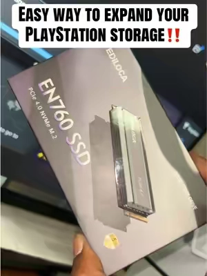 Easy way to expand your storage on your PlayStation! #playstation #ssd #storage #harddrive #tiktokshopcreatorpicks 