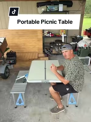 Portable Picnic Table #picnic #picnictable #outdooressentials 