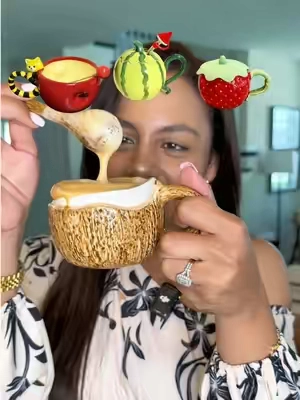 Coffe mug ☕️ en forma de fruta #tiktokshopsummersale #kitche #coffeemug 