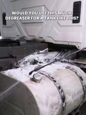 Aluminum fuel tank, years of road film. How much degreaser is too much? #detailing #oddlysatisfying #degreaser