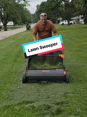 Lawnsweeper by Vevor #lawnsweeper #lawncare #yardwork #vevor #TikTokshopbacktoschool 