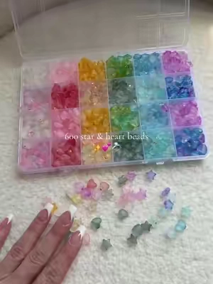 how cute are these little beads!! #beading #jewelrymaking #bracelets #tiktokshopsummersale #beadedjewelry 