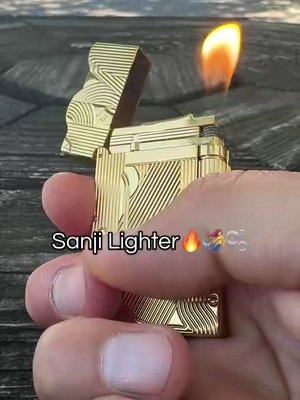 Beautiful Golden Sanji Lighter🔥 #sanjilighter #vintagelighter #coollighters #lighterlover #lightergiftideas   