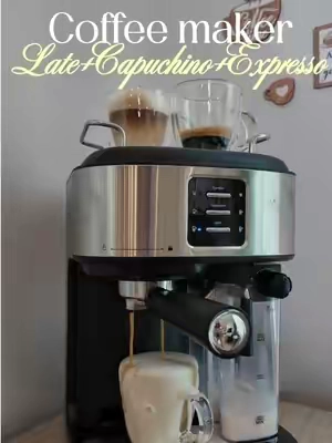 Cafetera moderna de expreso, capuchino y late #cafetera #coffee #cafecito #amantesdelcafe 
