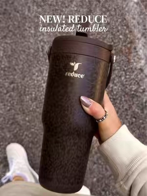 cupholder friendly too!? 🖤🧸 #reduce #tumblersoftiktok #reducetumbler @Reduce #leakprooftumbler 