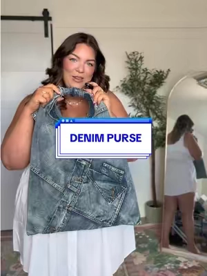 It’s soooo well made 😍 #denimbag #purse #handbag #handbags 