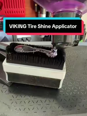 The absolute best tire shine applicator I’ve ever used - VIKING Tire Shine Applicator 2.0  #cardetailing #carwash #rims #carcareproducts #tireshine  