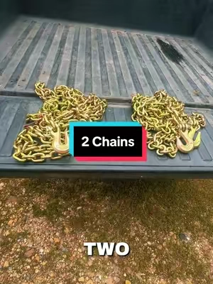 VEVOR 2-Pack Grade 80 Galvanized Manganese Steel Industrial Heavy Duty Transport Binder Chain, 5/16''x20 ft, 4900 lbs WLL ##Outdoors##men##tools#chains#vevor