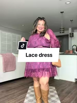 Replying to @ELY_DELIS it’s the biggest size they have the 2XL! #lacedress #plussize 