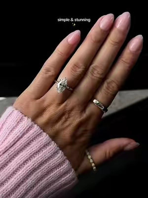 obsessed w/ the marquise diamond @effinny_jewelry #engagementring #marquisediamond 