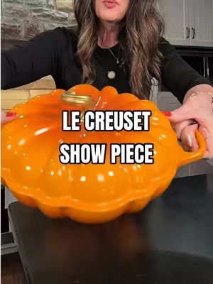 Replying to @Idalmiscooks4u  Show up and show out at any fall event with your dish in one of these pumpkin dishes from Le Creuset. braised meats, soups, casseroles, baked bread, side dishes, and holiday favorites. The durable enamel finish requires no seasoning, resists stains and odors, and cleans up easily. Safe for all cooktops, including induction, and oven-safe up to 500°F. Whether you're hosting Thanksgiving dinner, creating cozy fall recipes, or looking for a stunning piece of cookware that doubles as table décor, this collectible pumpkin braiser is both functional and beautiful. Perfect for holiday entertaining, family gatherings, housewarming gifts, wedding gifts, and seasonal kitchen décor. #falldecor #fallcooking #thanksandgiving #lecreuset 