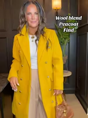Fabulous Peacoat!!! Wow the material is amazing. Wool blend & double breasted #fyp #peacoat #coat #peacoat 