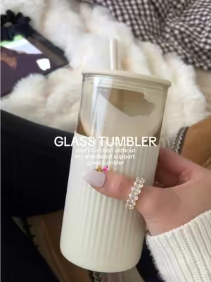 finally understand what an emotional support tumbler is 🤌✨🧋she’s always with me 💁🏻‍♀️ #tumbler #tumblersoftiktok #tumblers #glasstumbler #tumblertok 