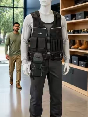 Chaleco de herramienta ajustable de 6 bolsillos para hombre MELOTOUGH con hebilla, bolsillos, cinturón, 50 pulgadas de largo Equipo de construcción para técnicos de HVAC, carpintería, equipo de seguridad laboral, accesorios de trabajo #MELOTOUGH #Mens Adjustable 6Poc #work #trabajo #TikTokshopbacktoschool 