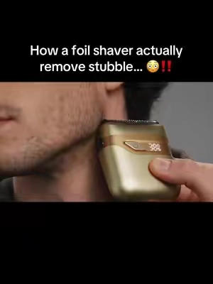 The shave was just as good as it showed! #foilshaver #mensshaving #shavingtips #shavinghacks 