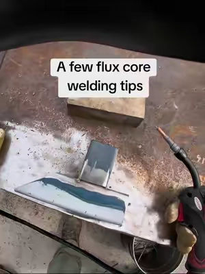 A few flux core welding tips using my yeswelder flux 135-pro. #LearnOnTikTok #fluxcorewelder #DIY #learnwelding #TikTokshopbacktoschool 
