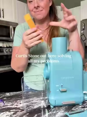 Curtis Stone and HSN, thank you for this!😘 If you love freshly shredded cheese but HATE using a manual cheese grater, this electric cheese grater and slicer makes food prep so much faster. Freshly shredded cheese without the arm workout — and the removable parts are dishwasher safe 🙌 #CurtisStone #QVC #ElectricCheeseGrater #KitchenGadgets #cookingfromscratch @HSN, Inc 