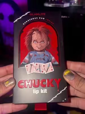 Who remembers the Chucky lip kit? 🥹 #chucky #glamlite #horrortok #TikTokshopbacktoschool 