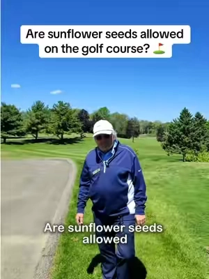 Are sunflower seeds allowed on the golf course? ⛳️🤔