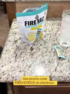 Use promo code for discount #hydrationtips #electrolytes #firesalt #tiktokshopcreatorpicks #TikTokshopbacktoschool 